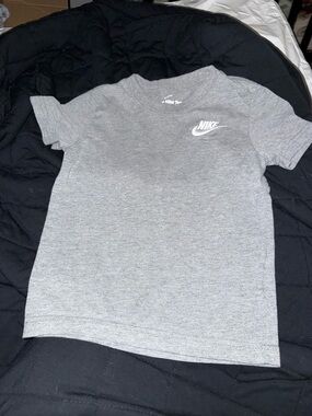 Nike Gray Heather Tee with White Logo